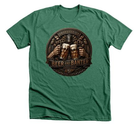 Logo Tee, a Heather Grass Green Premium Unisex Tee