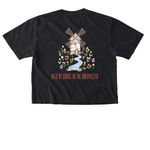 Held by Grace in the unexpected, a Black Comfort Colors Boxy Tee (back-view)