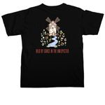 Held by Grace in the unexpected, a Black Comfort Colors Unisex Tee (back-view)