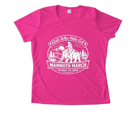 Mammoth March GA - 2026, a Neon Pink Women's Performance Tee