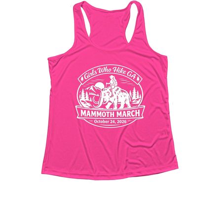 Mammoth March GA - 2026, a Neon Pink Women's Performance Tank