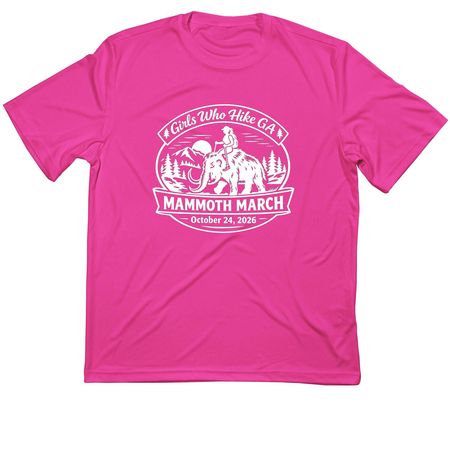 Mammoth March GA - 2026, a Neon Pink Classic Performance Tee