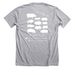 Love for Pigs, a Athletic Heather Premium Unisex Tee (back-view)