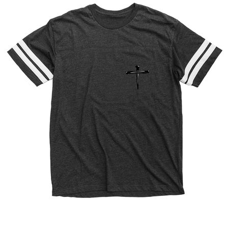 Nails of Love, a Vintage Smoke / White Football Jersey Tee