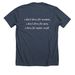 openly tay, a Heather Midnight Navy Premium Unisex Tee (back-view)