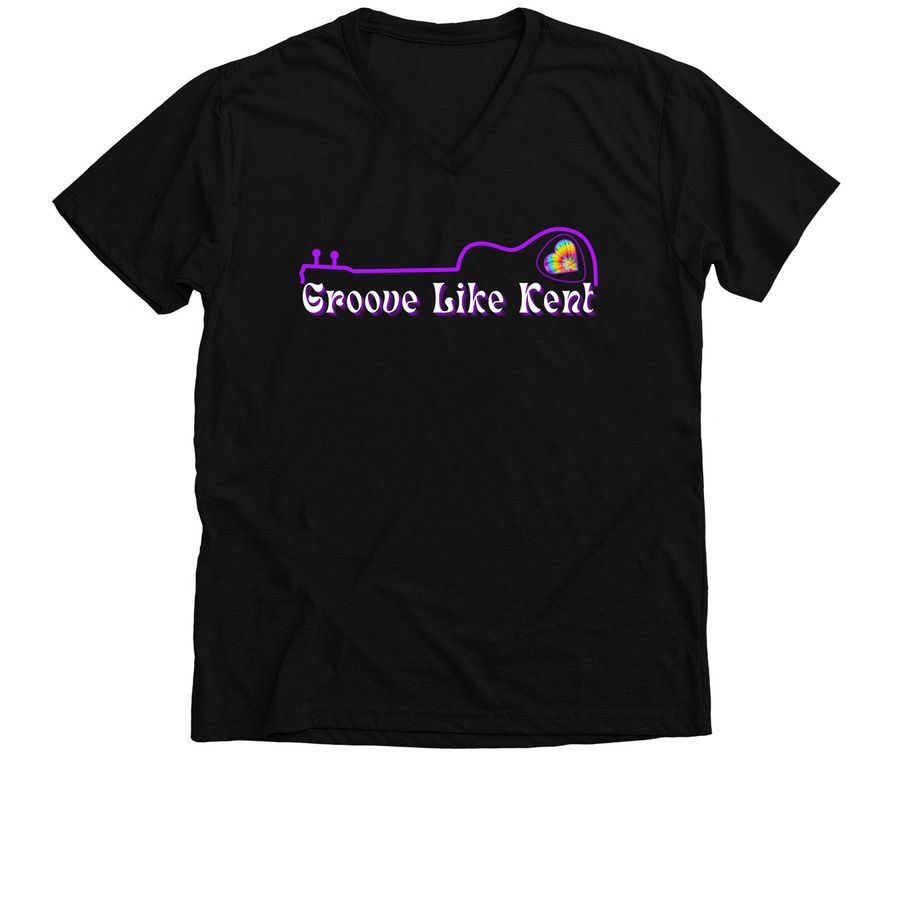 Groove Like Kent Memorial Scholarship, a Solid Black Blend Premium V-Neck Tee