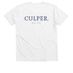 Culper Spy Ring, a Solid White Blend Premium V-Neck Tee (back-view)