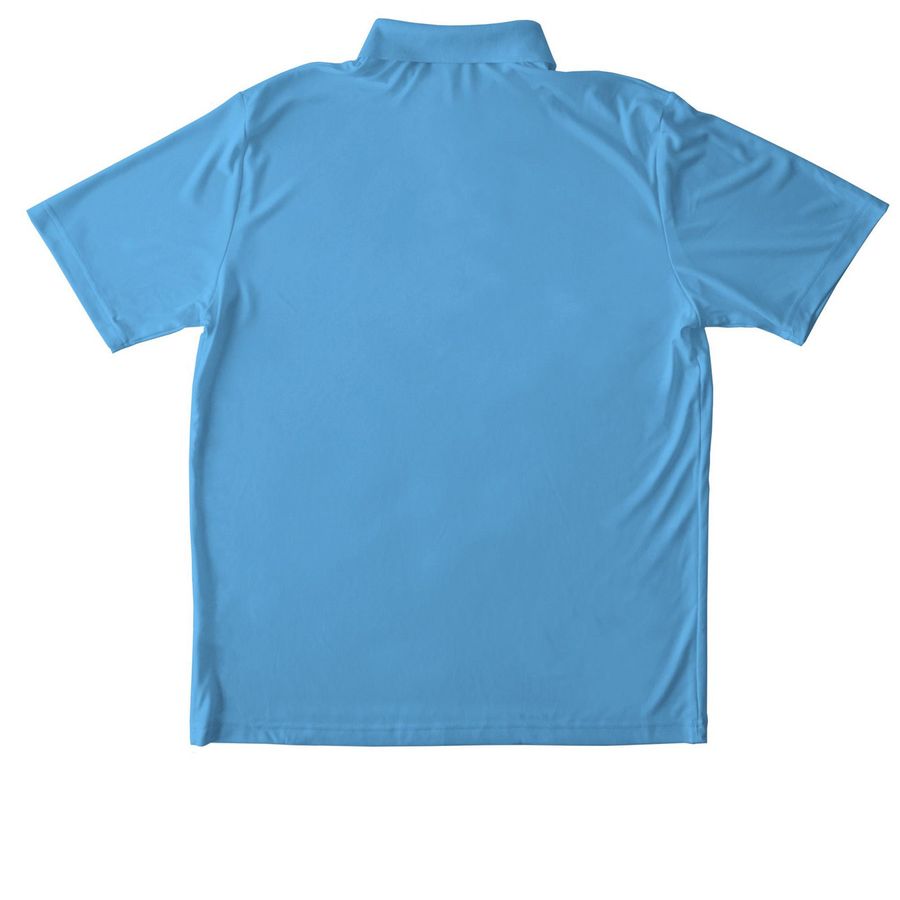 HLAA Fort Worth Polo, a Carolina Blue Unisex Performance Polo (back-view)