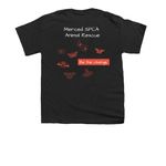 Feed Your Local Stray Collection, a Black Youth Unisex Tee (back-view)
