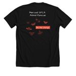 Feed Your Local Stray Collection, a Solid Black Blend Premium Unisex Tee (back-view)