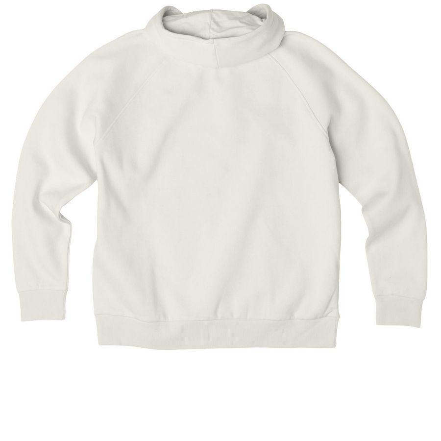 LKLND, a White Sand Allmade Organic CVC Pullover Hoodie (back-view)