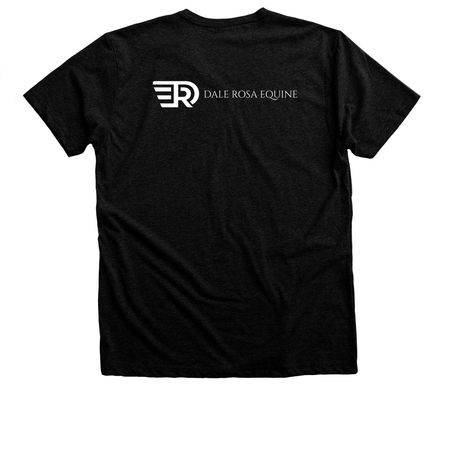 DRE Motto Tee, a Black Heather Premium Unisex Tee (back-view)
