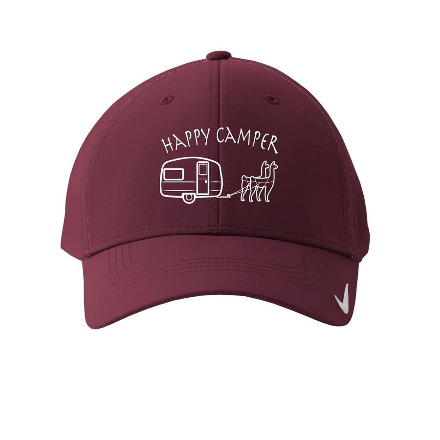 Happy Camper Hats, a Team Maroon Printed Nike Dri-FIT Legacy Performance Cap