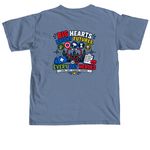 Le Bonheur Healing Heroes&nbsp;, a Blue Jean Comfort Colors Unisex Tee (back-view)