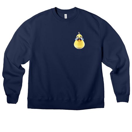 Yellow Pear ?, a Navy Premium Heavyweight Crewneck Sweatshirt