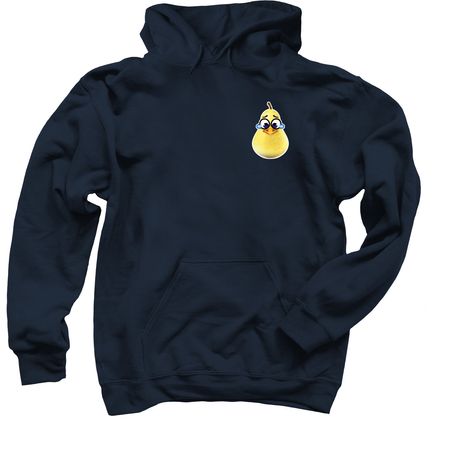 Yellow Pear ?, a Navy Pullover Hoodie