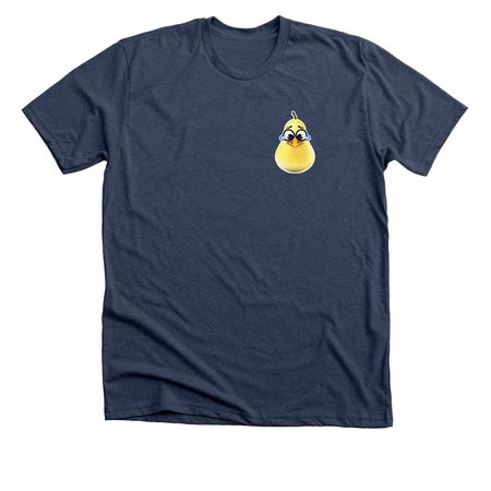 Yellow Pear ?, a Heather Navy Premium Unisex Tee