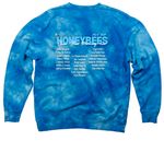 CBMT Honeybees 26-27, a Aqua Blue Tie Dye Crewneck Sweatshirt (back-view)