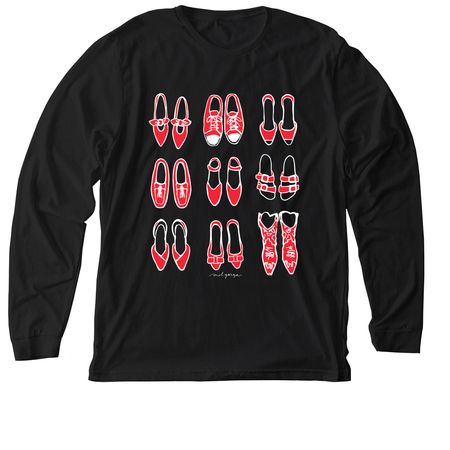 Texas Annual Conference Red Shoes!, a Solid Black Blend Premium Long Sleeve Tee