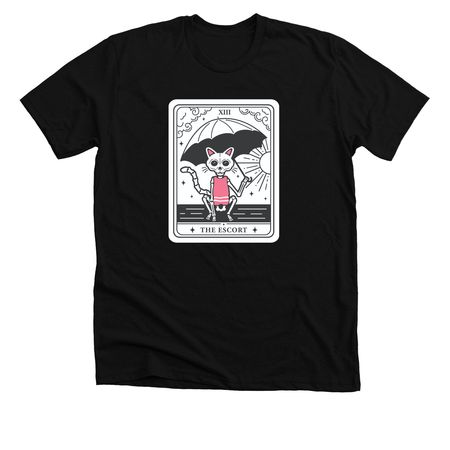 The Escort, a Solid Black Blend Premium Unisex Tee