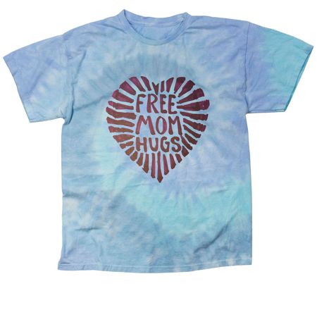 Free Mom Hugs, a Lagoon Classic Tie Dye Tee