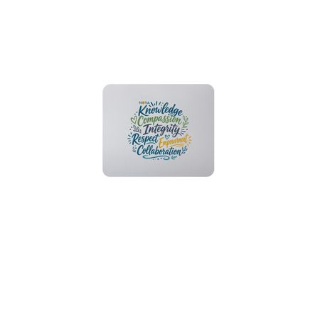 Pillars of Advocacy Mouse Pad, a White Full Color Mouse Pad