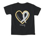 Charlotte's got this, a Black Comfort Colors Youth Tee (back-view)