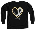 Charlotte's got this, a Black Comfort Colors Long Sleeve Tee (back-view)