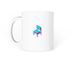 Two Chairs Mug, a White Coffee Mug (back-view)