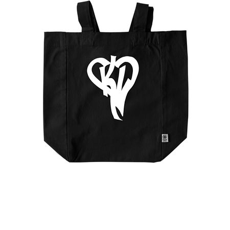 kl tote bag, a Black Recycled Cotton Tote Bag