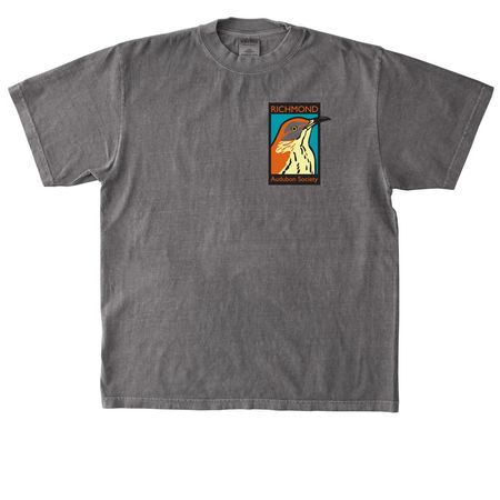 RAS - small color logo, a Cement Heavyweight Garment Dye Tee