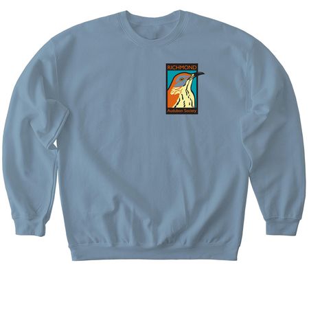 RAS - small color logo, a Stone Blue Softstyle Crewneck Sweatshirt