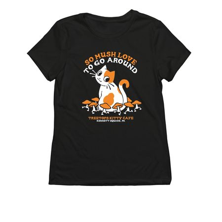 Treetops So "Mush" Love&nbsp;, a Deep Black Allmade Eco Triblend Women?s Tee