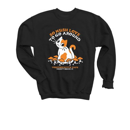 Treetops So "Mush" Love&nbsp;, a Black Youth Crewneck Sweatshirt