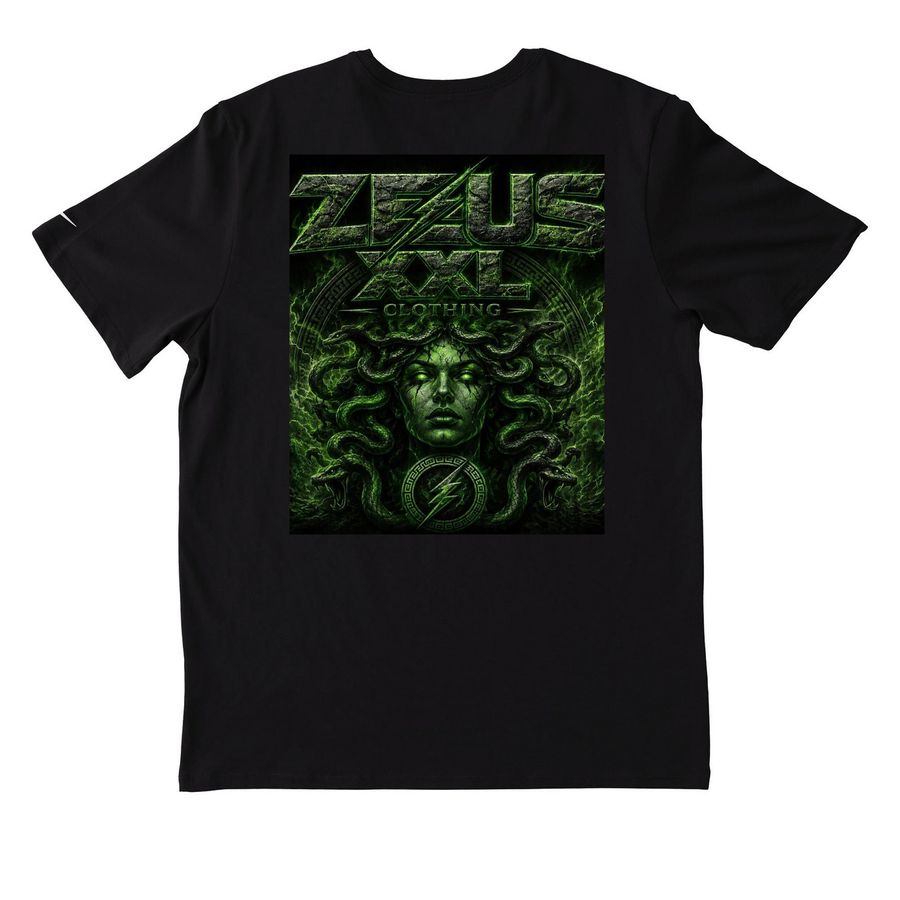 Medusa collection&nbsp;, a Black Nike Dri-FIT Jersey Blend Performance Tee (back-view)