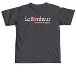 Le Bonheur Boo Boo Crew, a Graphite Comfort Colors Unisex Tee (back-view)