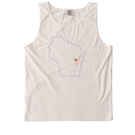 Love for the Fox Cities, a Ivory Comfort Colors Tank Top