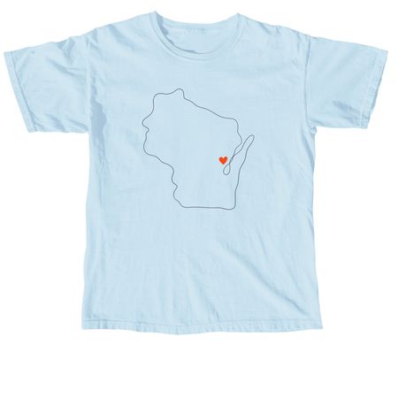 Love for the Fox Cities, a Chambray Comfort Colors Unisex Tee
