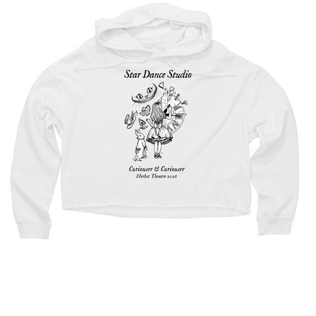 Star Dance Official Merchandise 2026, a White Women?s Lightweight Cropped Hoodie