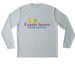 Centre Street Athletic Wear, a Silver Unisex Performance Long Sleeve Tee (back-view)