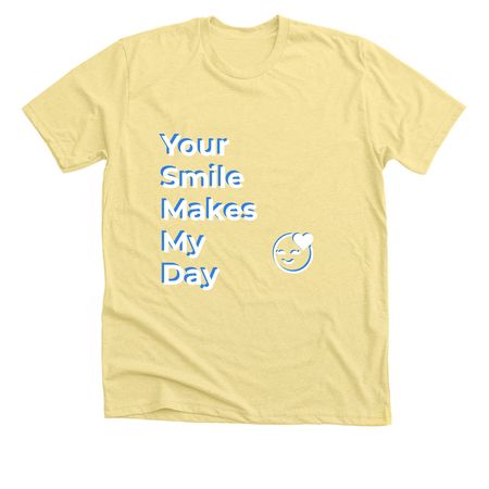Pure Joy, a Heather Yellow Gold Premium Unisex Tee
