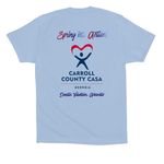 Plant Seeds of Hope with Carroll CASA, a Baby Blue Premium Cotton Tee (back-view)