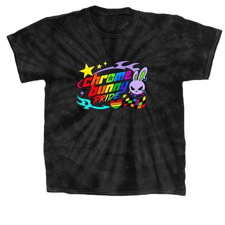 Rebel Rainbow, a Black Classic Tie Dye Tee