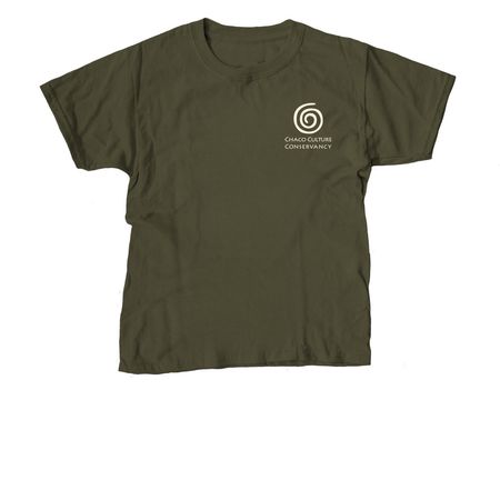 Pueblo Bonito / Aztec West Light, a Military Green Youth Unisex Tee