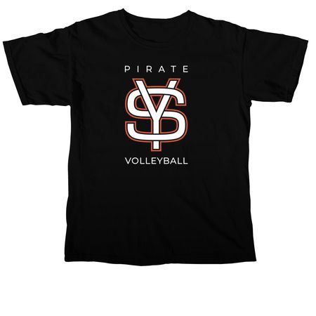 SYHS Girls Volleyball, a Black Comfort Colors Unisex Tee