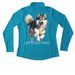 For our future, a Atomic Blue Women's Performance Quarter Zip Pullover (back-view)