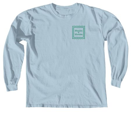 Wonder & Wander, a Chambray Comfort Colors Long Sleeve Tee
