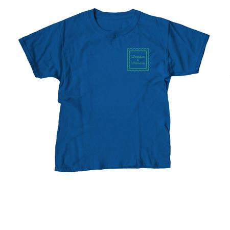 Wonder & Wander, a Royal Blue Youth Unisex Tee