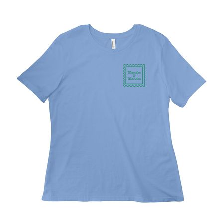 Wonder & Wander, a Carolina Blue Women?s Relaxed Cotton Tee