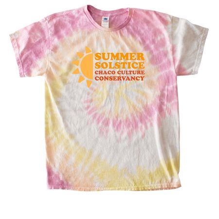 Chaco Conservancy Summer Solstice, a Desert Rose Classic Tie Dye Tee